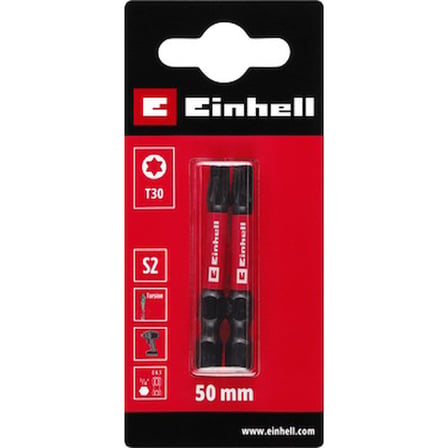 2 Parça 50 mm Darbeli Bit Seti, T30 (S2 Çelik) Kalitesi