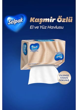 Kaşmir Özlü El ve Yüz Havlusu 3'lü 240 Adet Ultra Emici