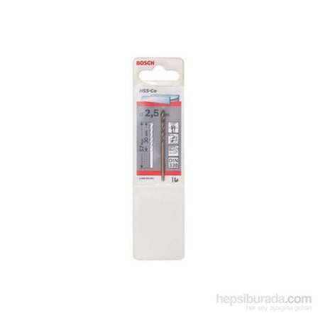 2,5 x 30 x 57 mm HSS-Co Metal Matkap Ucu ile Güçlü Delme