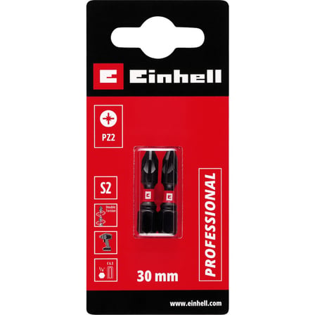 Orijinal Einhell Çift Torsiyonlu Darbeli Bit Seti, 2 Parça, 30 mm, PZ2 (S2 Çelik, Yüksek