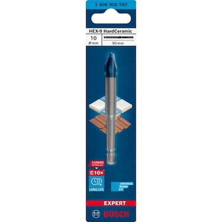 10*90 mm Hard Ceramic Matkap Ucu, Uzun Ömürlü