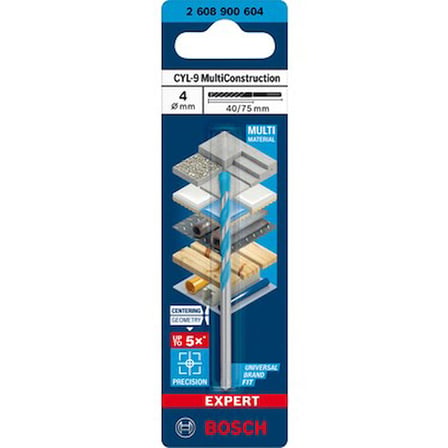Multiconstruction Delme Ucu 4 mm x 40 mm x 75 mm Yüksek Dayanıklılık