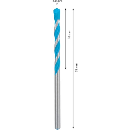 Multiconstruction Delme Ucu 4 mm x 40 mm x 75 mm Yüksek Dayanıklılık