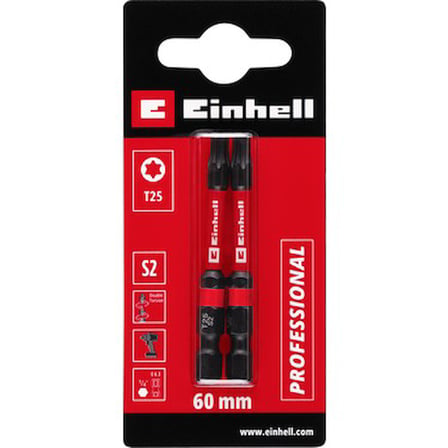 Çift Torsiyonlu Darbeli Bit Seti, 60 mm Uzunlukta 2 Parça ile Yüksek Performans