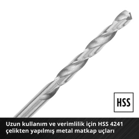 10 Parça Metal Matkap Ucu Seti HSS 4241 Çelik ile Yüksek Performans