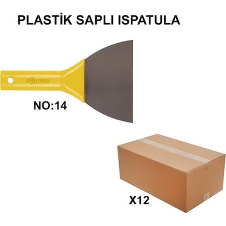 12 Adet Plastik Saplı Ispatula ile Kolay Uygulama