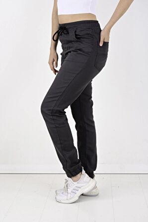 BLACK STEEL, BAYAN JOGGER, BEL VE PAÇA LASTİKLİ PANTOLON-13000