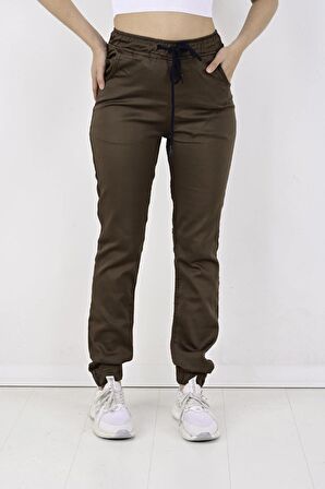 BLACK STEEL, Kadın JOGGER, BEL VE PAÇA LASTİKLİ PANTOLON-13000