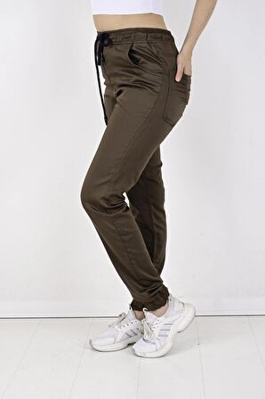 BLACK STEEL, Kadın JOGGER, BEL VE PAÇA LASTİKLİ PANTOLON-13000