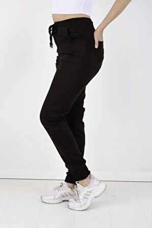 BLACK STEEL, BAYAN JOGGER, BEL VE PAÇA LASTİKLİ PANTOLON-13000