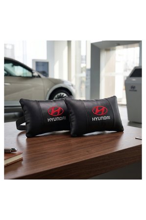 Hyundai Logolu Oto Koltuk Boyun Yastığı 2 Parça Tüm Modeller İçin Uygundur