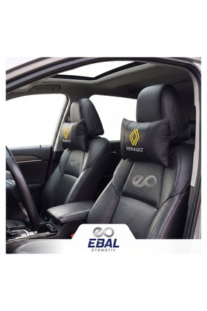 Renault Logolu Oto Koltuk Boyun Yastığı 2 Parça Tüm Modeller İçin Uygundur