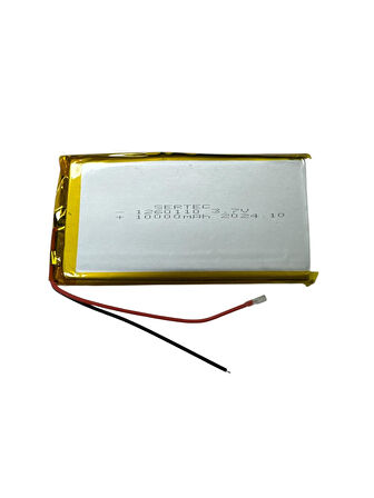 1260110 3.7V 10.000mAh Li-Polymer Pil Devreli/1.5A