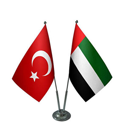 Birleşik Arap Emirlikleri ve Türkiye İkili Masa Bayrağı Seti
