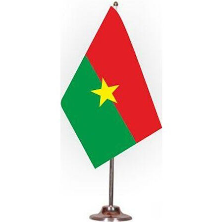 Burkina Faso Masa Bayrağı Direkli