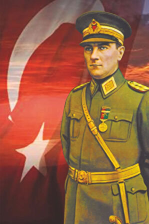 Atatürk Resmi Raşel Kumaş 400x600cm.
