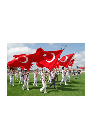 Okul Tören Bayrak Takımı 3 Parça