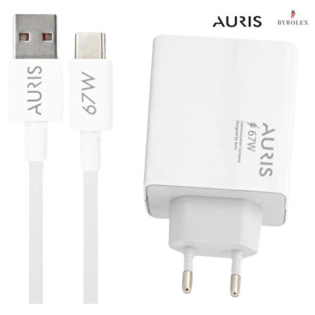 EV TİPİ 67W USB/TYPE-C SALİSE ÖLÇERLİ SÜPER SONİC HIZLI ŞARJ CİHAZI TAKIMI