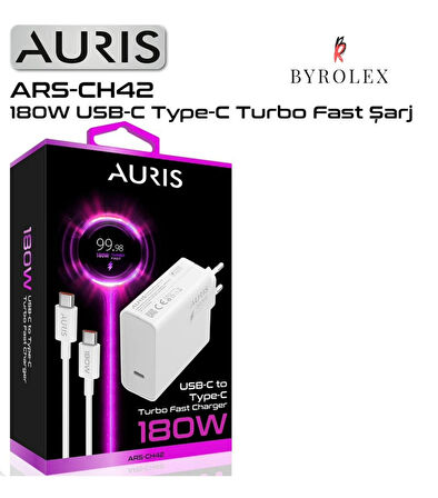 EV TİPİ SALİSE ÖLÇERLİ 180W USB-C/TYPE-C TURBO SÜPER SONİC HIZLI ŞARJ CİHAZI TAKIMI