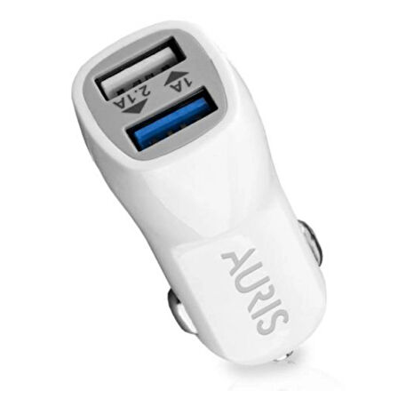 ARAÇ İÇİ 3.4A 2in1 (ÇİFT USB) USB/TYPE-C KABLOLU HIZLI OTO ŞARJ CİHAZI TAKIMI