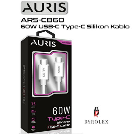 60W USB-C / TYPE-C SİLİKON ŞARJ KABLOSU
