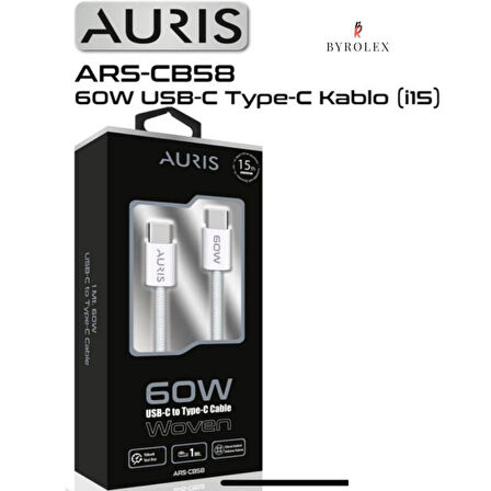 60W TYPE-C / TYPE-C SİLİKON ŞARJ KABLOSU