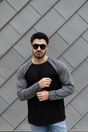 Erkek Uzun Kollu Bisiklet Yaka Viskon Iki Iplik Bluz