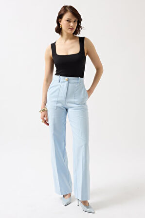 Kare Yaka Kalın Askılı Bodysuit