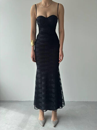 Kalıse İp Askılı Elbise