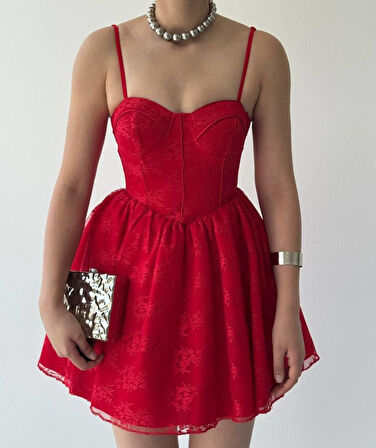 Toba İp Askılı Elbise