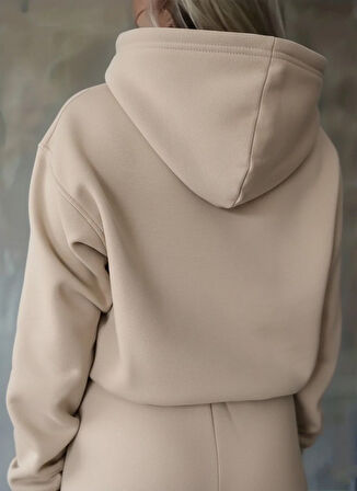 Kadın Uzun Kollu Nope Baskılı Beli Ribanalı Ikili Takım