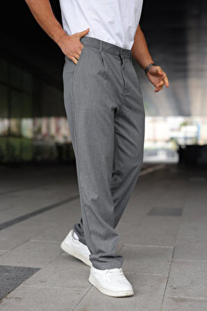 Erkek Beli Lastikli Baggy Pantolon