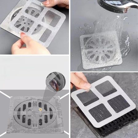 BiiShe® 10'lu Banyo ve Mutfak Lavabo Koku Önleyici ve Haşere Böcek Önleyici Gider Filtresi