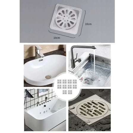 BiiShe® 10'lu Banyo ve Mutfak Lavabo Koku Önleyici ve Haşere Böcek Önleyici Gider Filtresi