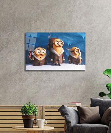Minyonlar Cam Tablo