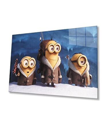Minyonlar Cam Tablo