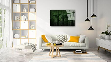 Dünya Haritası 39 Cam Tablo