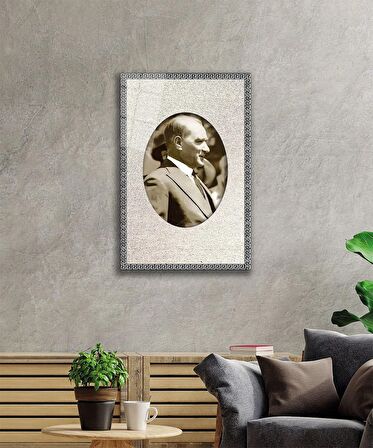Atatürk Cam Tablo 4 mm Dayanıklı Temperli Cam