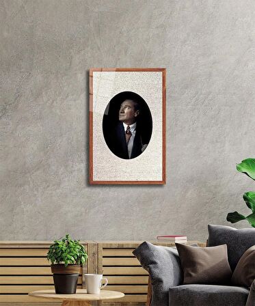 Atatürk Cam Tablo 4 mm Dayanıklı Temperli Cam
