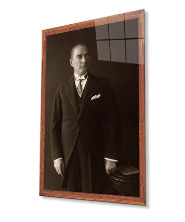 Atatürk Cam Tablo 4 mm Dayanıklı Temperli Cam