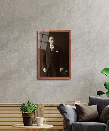 Atatürk Cam Tablo 4 mm Dayanıklı Temperli Cam