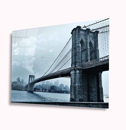 Köprü Manzara Cam Tablo 4mm Dayanıklı Temperli Cam