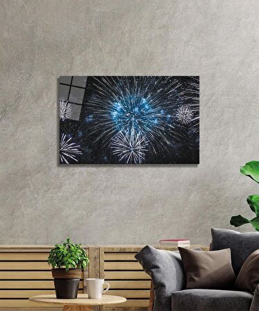 Parıltılı Cam Tablo, Ev ve Ofis Duvar Dekoru, Hediyelik Büyük Temperli 4 mm Cam Tablo