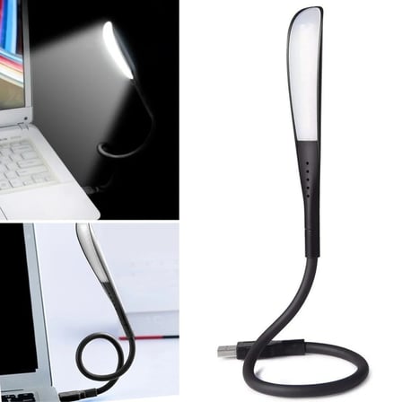 BiiShe® USB Girişli 14 Ledli 3 Kademeli Dokunmatik Masa/Kitap Okuma Lambası Ledi Siyah