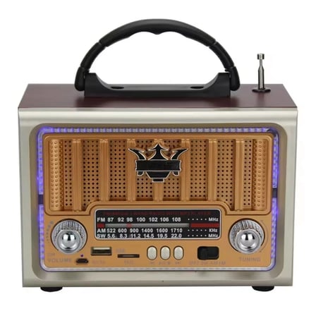 BiiShe® Taşınabilir Klasik AM/FM/SW  Retro Nostaljik Radyo