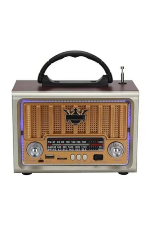 BiiShe® Taşınabilir Klasik AM/FM/SW  Retro Nostaljik Radyo
