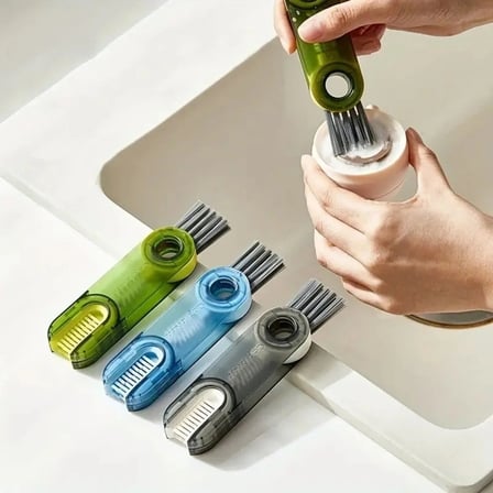BiiShe®  3 Fonksiyonlu Pratik Şişe Temizleme Fırçası Mutfak Banyo Araç İçin Çok Amaçlı Fırça