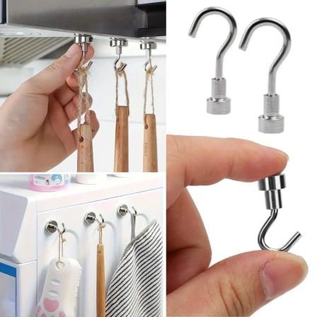 BiiShe® Güçlü Manyetik Mutfak,Banyolar İçin Çok Amaçlı 2'li Magnet Askı