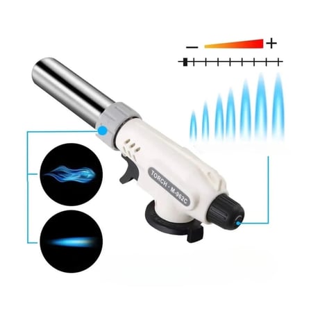 BiiShe®  1300°C Çok Amaçlı Gaz Torch Çakmak - Mutfak, Mangal, Lehimleme Pürmüz Alev Tabancası