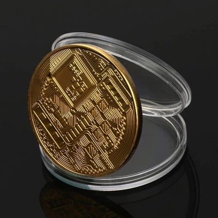BiiShe® Bitcoin Madeni Hatıra Parası Madeni Bitcoin Hediye Sikke Para